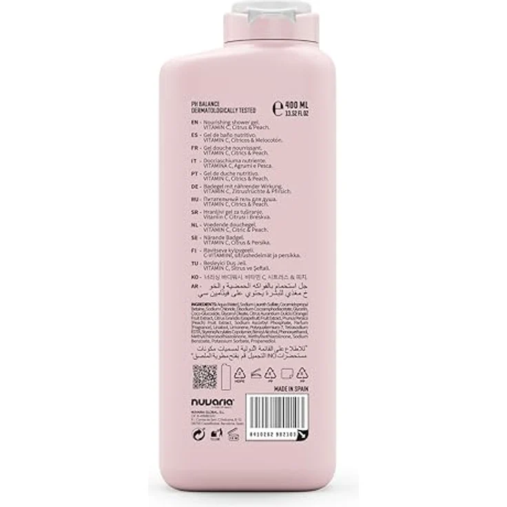 Dicora Urban Fit Duschgel Zitrus & Pfirsich, pflegendes Duschgel mit Vitamin C und natürlichen Extrakten, 400 ml – Bild 3