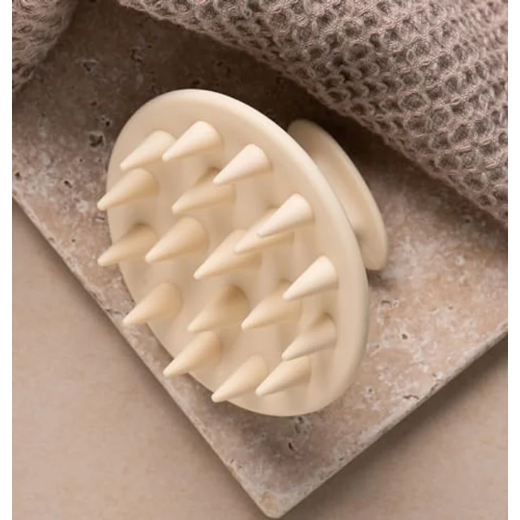 Rosental Organics Exfoliating Hair Brush - Kopfhaut Massagebürste & Peeling - Shampoo Haarbürste - Haarwaschbürste - Gegen Schuppen - Hilft bei Haarwachstum - 100% Silikon, Schwarz – Bild 5