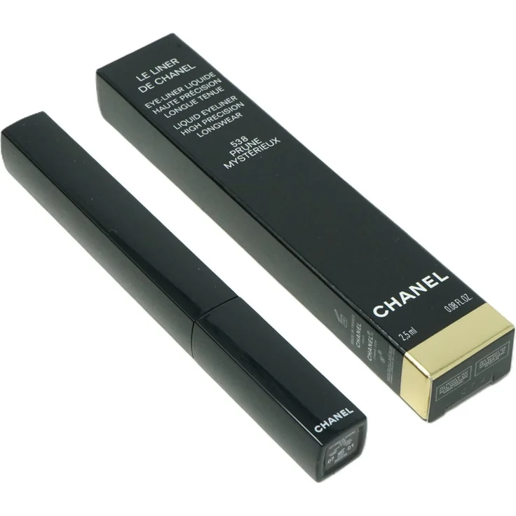 CHANEL Le Liner de Chanel Liquid Eyeliner 538 Prune Mystérieux, wasserfester Eyeliner mit feiner Spitze, 2,5 ml