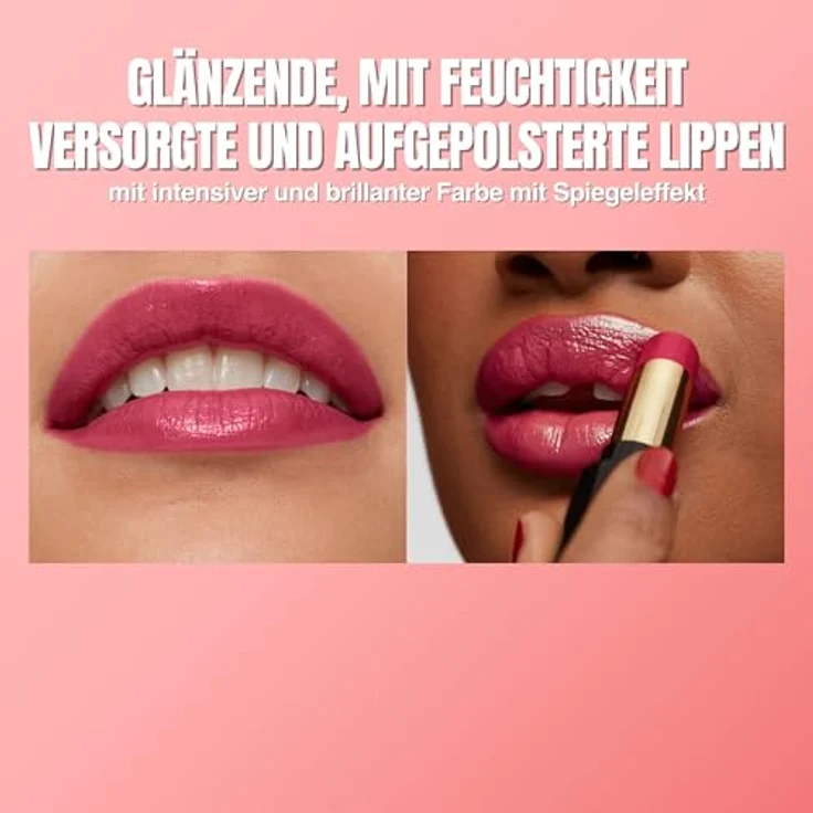Revlon Super Lustrous Glass Shine Lipstick, Lippenstift mit feuchtigkeitsspendender Formel, Hyaluronsäure, Aloe und Rosenquarz, 017 Love Is On, 3.1 ml – Bild 5