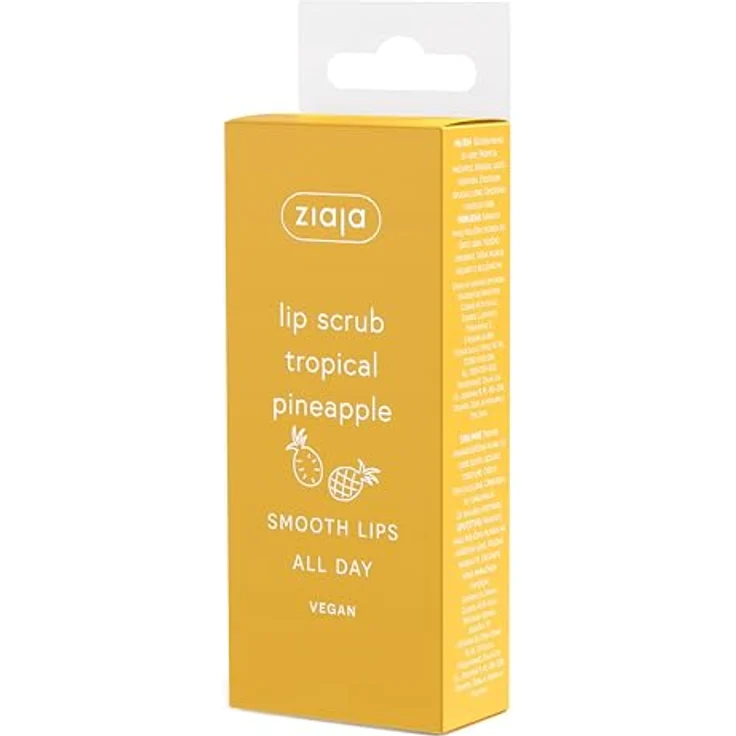 Ziaja Tropical Pineapple Lippenpeeling, 12 ml - vegan, feuchtigkeitsspendend, glättend – Bild 2