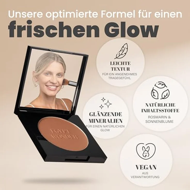 Egypt-Wonder Kompakt-Puder Compact Single Mineral Bronzing Powder Pearl 11 g – Bild 2