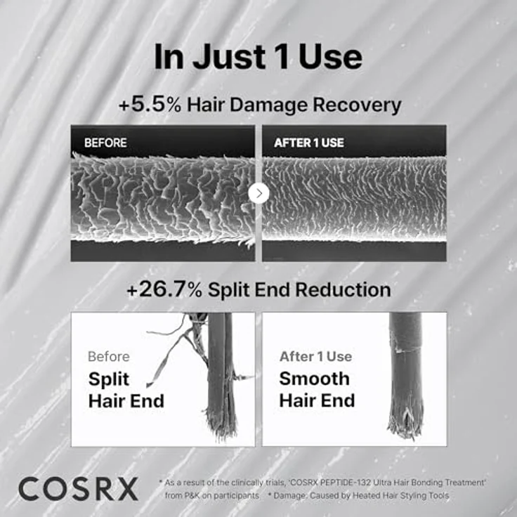 COSRX PEPTIDE 132 Haar-Bond-Repair-Treatment, 120ml – Intensivpflege für trockenes, geschädigtes Haar mit Kollagen & Hyaluronsäure, repariert Haarbruch & Spliss, für alle Haartypen – Bild 5