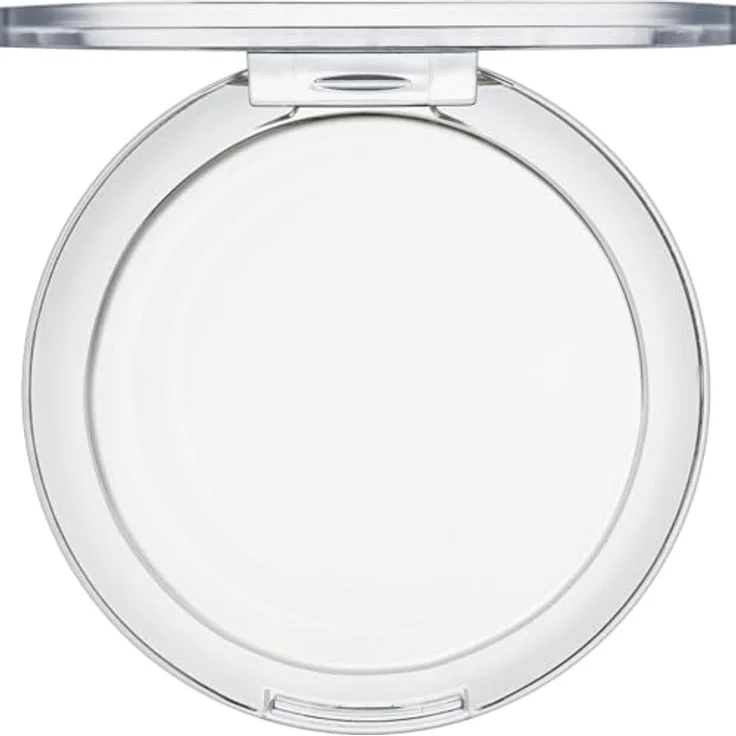 essence all about soft glow! fixing compact powder, waterproof, Weiß, vegan, ölfrei, schimmernd, 8g – Bild 1