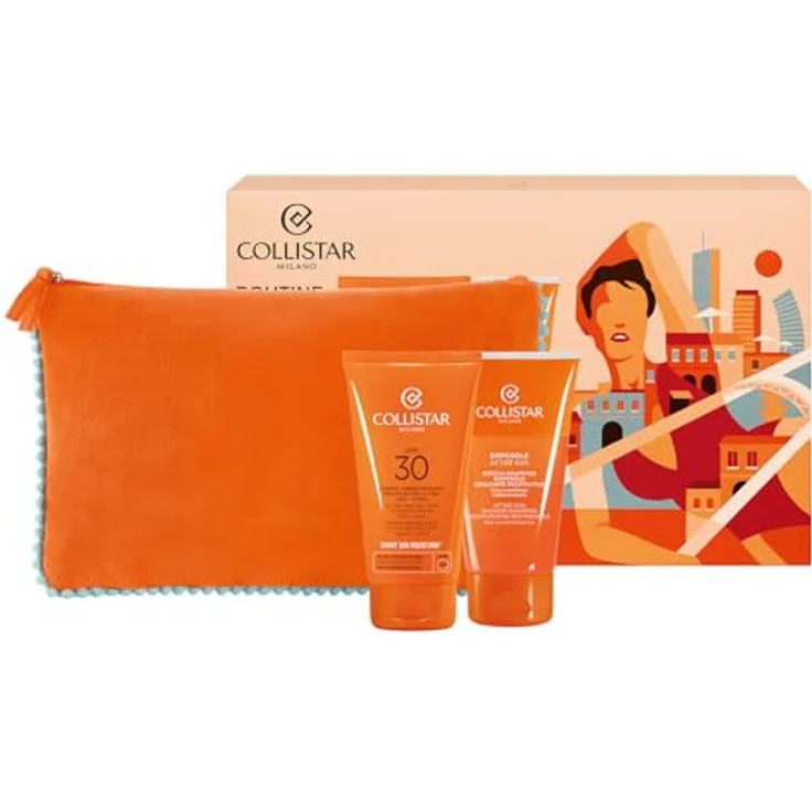 Collistar Ultra Protection Tanning Cream Set, Sonnenschutzcreme SPF 30 und After-Sun Rebalancing Cream-Shampoo, 2x150 ml, für Damen – Bild 3