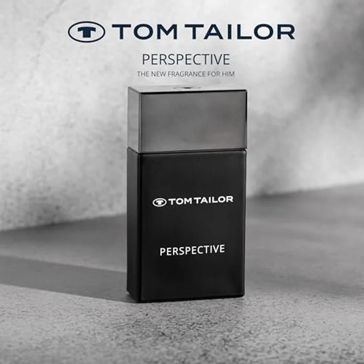 Tom Tailor® Perspective Eau de Toilette Natural Spray, veganer Herrenduft im mattschwarzen Flakon mit Gunmetal-Grey-Kappe – Bild 2
