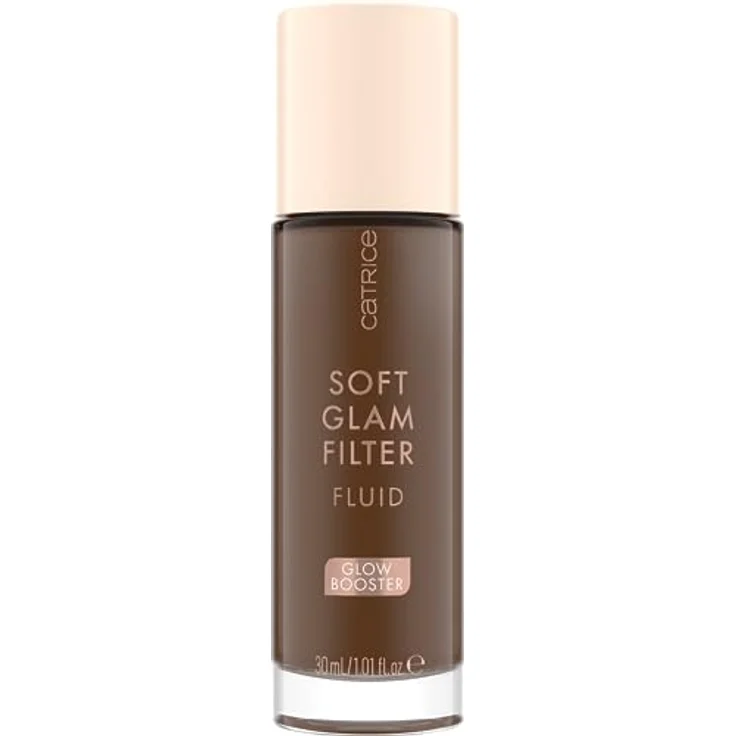 Catrice Soft Glam Filter Fluid, Basis, Nr. 098, Braun, pflegend, natürlich, glänzend, strahlend, vegan, ölfrei, ohne Parfüm, ohne Alkohol, 1er Pack (30ml) – Bild 2