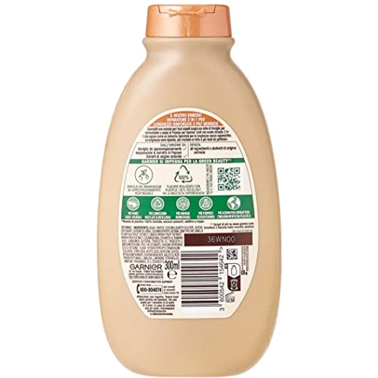 Garnier Ultra Dolce Shampoo mit Vanillemilch und Papaya-Fruchtfleisch, 300 ml, 1 Stück – Bild 3
