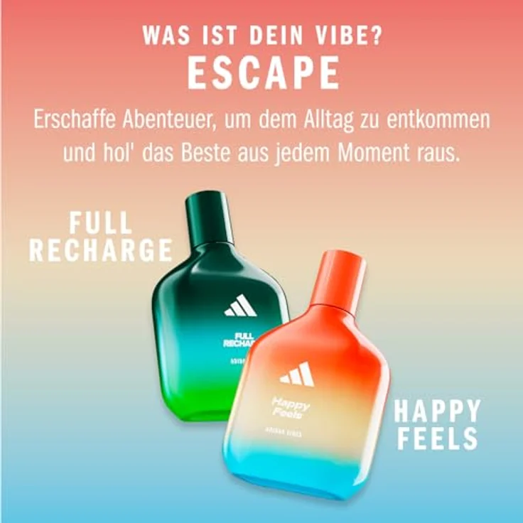 adidas Vibes Happy Feels Eau de Parfum, fröhlicher Unisex-Duft mit blumig-frischen Noten, 100ml – Bild 5