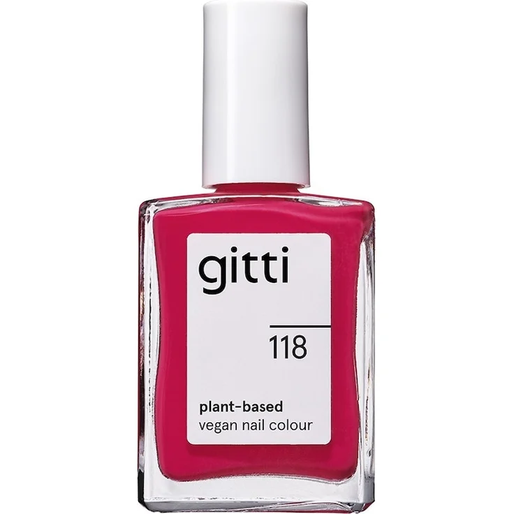 gitti no. 118 Nagellack 15 ml, Farbe RASPBERRY RED, hochpigmentierte Formel
