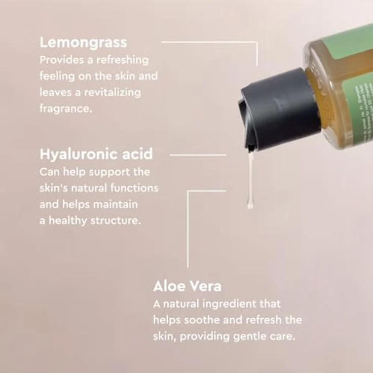 Urtekram Wild Lemongrass, Body Wash 500ml - milde Waschlotion, belebt & pflegt die Haut, 100% vegan (Veganblume) – Bild 5