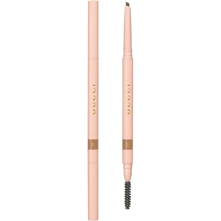 Gucci Stylo à Sourcils Waterproof Brow Pen, Augenbrauenstift 0,12 g, Farbe Nr. 02 Blond, wasserfest mit feiner Mine und Spiralbürste