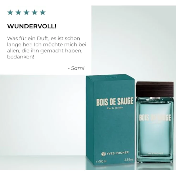 Yves Rocher BOIS DE SAUGE - Eau de Toilette für Herren - Intensiv aromatischer Duft mit Salbei, Guajakholz und Patchouli - Erfrischend und kraftvoll - 100 ml – Bild 5