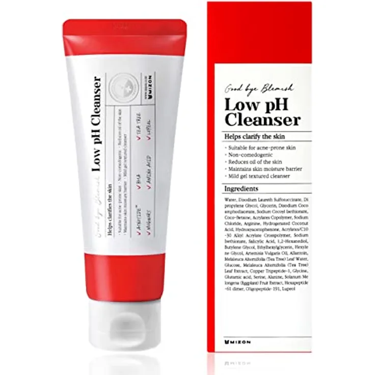 [MIZON] GOOD BYE BLEMISH LOW PH CLEANSER (100 ml) Koreanische Hautpflege – für gestörte Haut, Akne und Pickel, beruhigend für empfindliche Haut