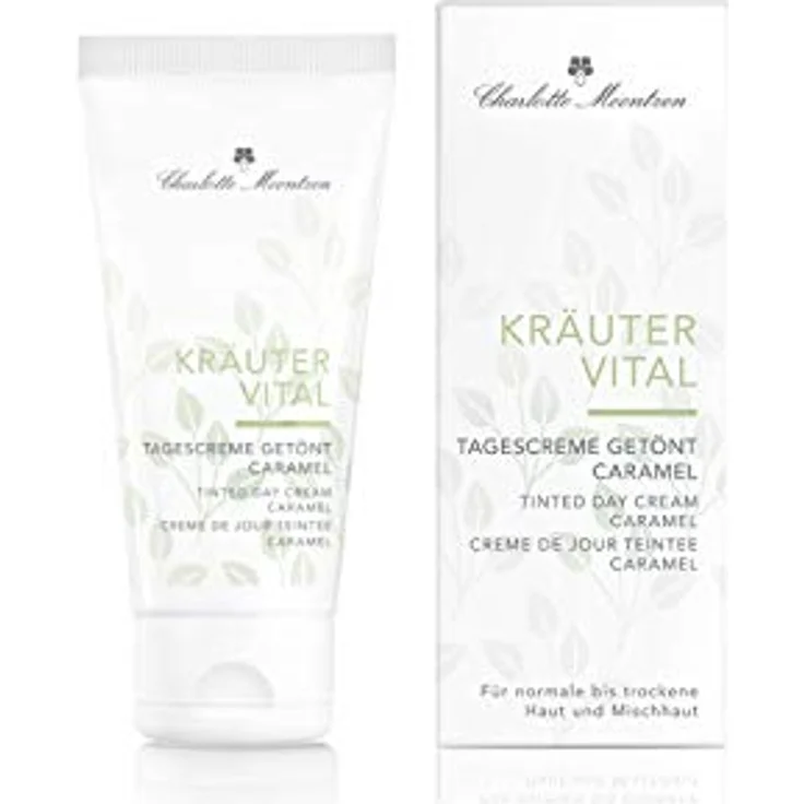 Charlotte Meentzen Kräutervital Tagescreme getönt Caramel 50 ml mit feuchtigkeitsspendender Wirkung für normale Haut – Bild 2