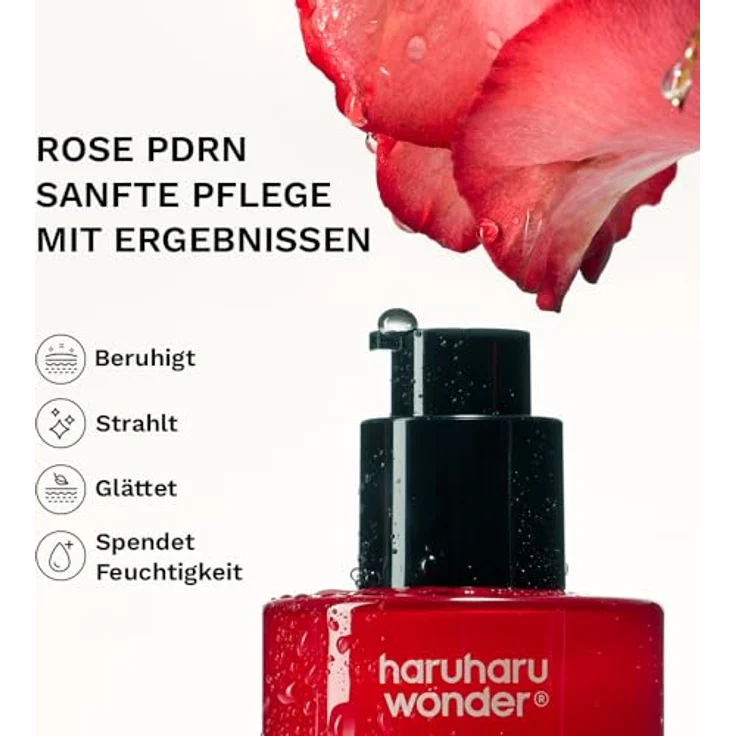 Haruharu Wonder Rose PDRN Soothing Serum, feuchtigkeitsspendendes Gesichtsserum für Regeneration und Hauterneuerung, 30 ml – Bild 5