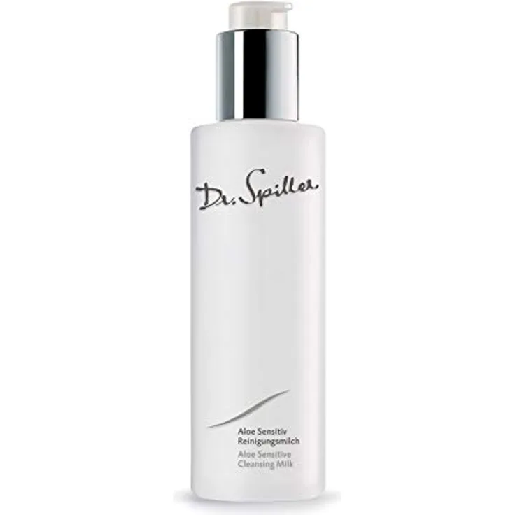 Dr. Spiller Aloe Sensitiv Reinigungsmilch, 200ml - Sanfte Gesichts-Reinigung mit Aloe-Vera-Blattsaft
