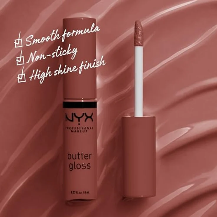 NYX Professional Makeup Lipgloss & Lipcream Butter Gloss Lipgloss Praline 16 8 ml – Bild 2