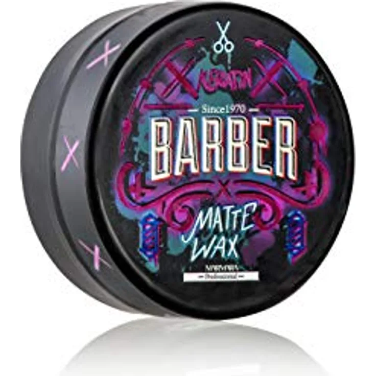 BARBER MARMARA Keratin Hair Wax 150ml | Matt-wax | Haarwachs Matt | Natürliches Finish | Haarwax Männer | Super Starker Halt | Barbershop Styling