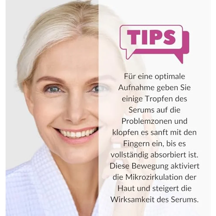 M PURE MINERAL DEAD SEA COSMETICS Pure Mineral - Fortgeschrittenes Faltenkontrollserum mit Kollagen - Totes Meer Mineralien, Faltenreduktion, Straffung, 30ml - Ohne Silikone, Sulfate, Parabene – Bild 5