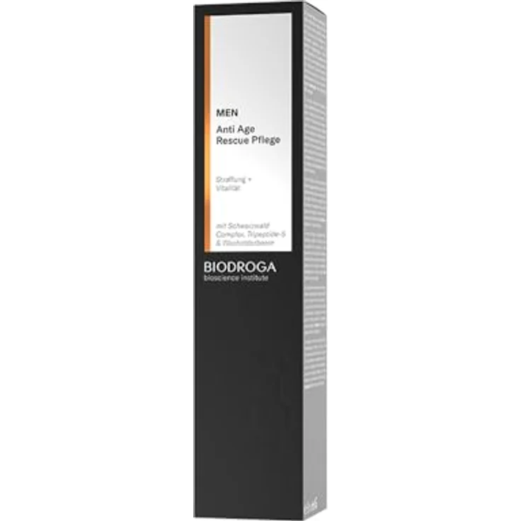BIODROGA Bioscience Institute - Men Anti Age Rescue Pflege 50ml - Anti Aging Gesichtspflege für Männer - Straffung und Vitalität - Silikonfrei, Mineralölfrei, Parabenfrei, mit Schwarzwald Complex aus Moos, Holunder und Farn – Bild 2
