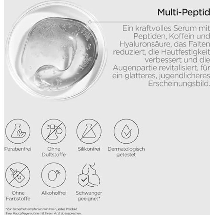 REVOX B77 JUST Multi-Peptide Augenserum, 30 ml, für intensive Pflege der Augenpartie, vegan, dermatologisch getestet – Bild 4