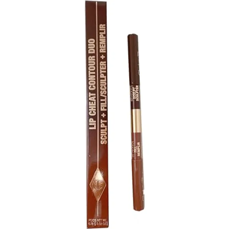 Charlotte Tilbury Lip Cheat Contour Duo, 2-in-1 Lippenkonturenstift mit Shapewear Technology, 0.78g, Tan