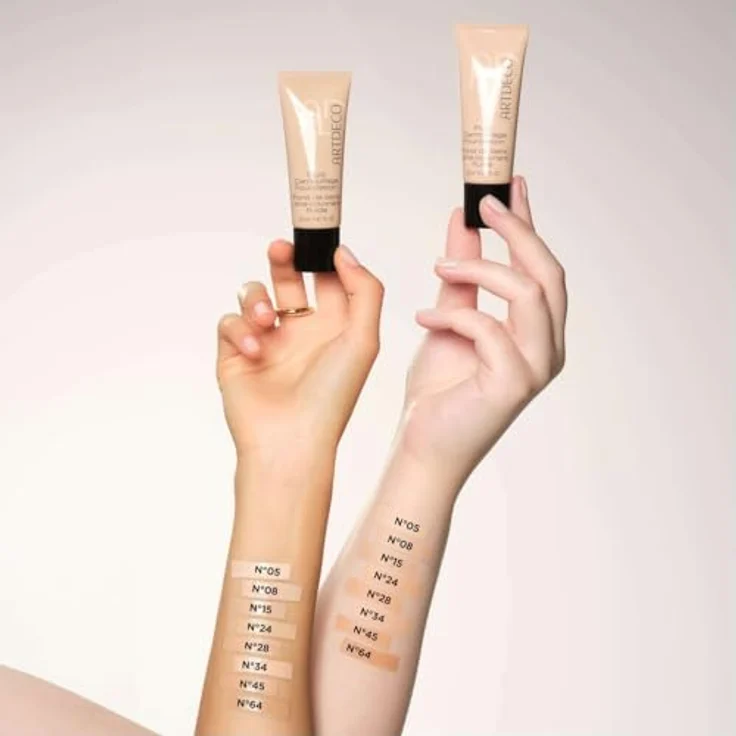 ARTDECO Fluid Camouflage Foundation - Stark deckendes Make-up für ebenmäßigen Teint - 1 x 20 ml – Bild 4