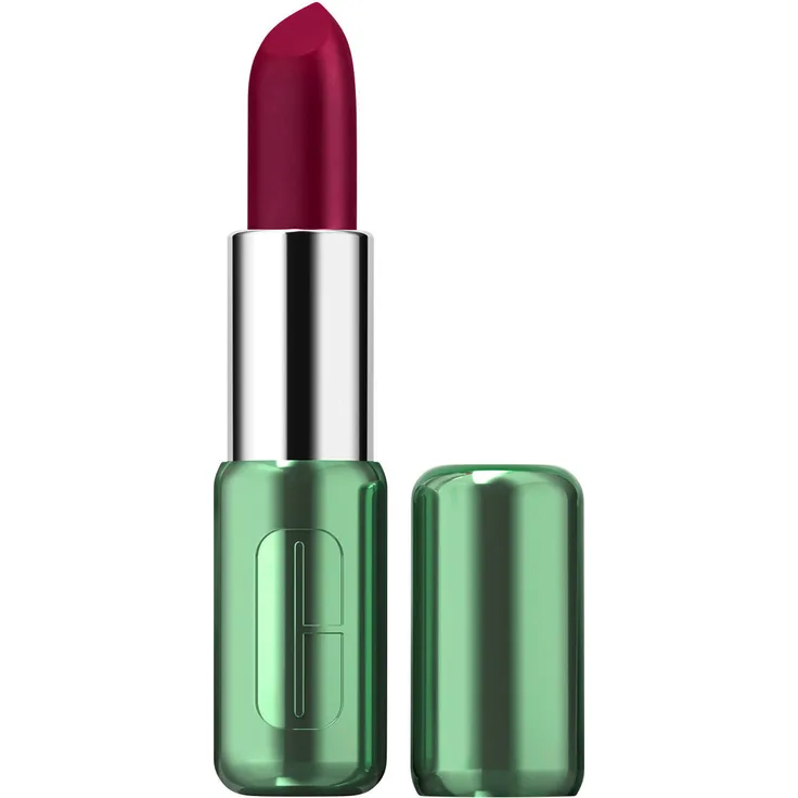 Clinique Pop Longwear Lipstick 08 Bold Pop, Lippenstift mit intensiver Farbe und integriertem Primer, 3,9 g
