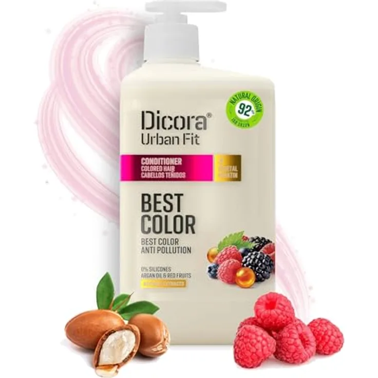 Dicora UrbanFit Best Color Conditioner für gefärbtes Haar, mit Arganöl und Moringa-Extrakt, 800 ml, Cruelty-Free