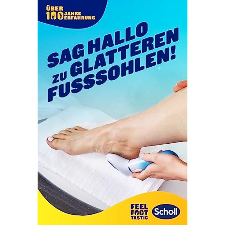 Scholl Velvet Smooth Express Pedi, Elektrischer Hornhautentferner mit Meeresmineralien, langanhaltende Ergebnisse, Batteriebetrieben, präzise Rolloberfläche – Bild 2