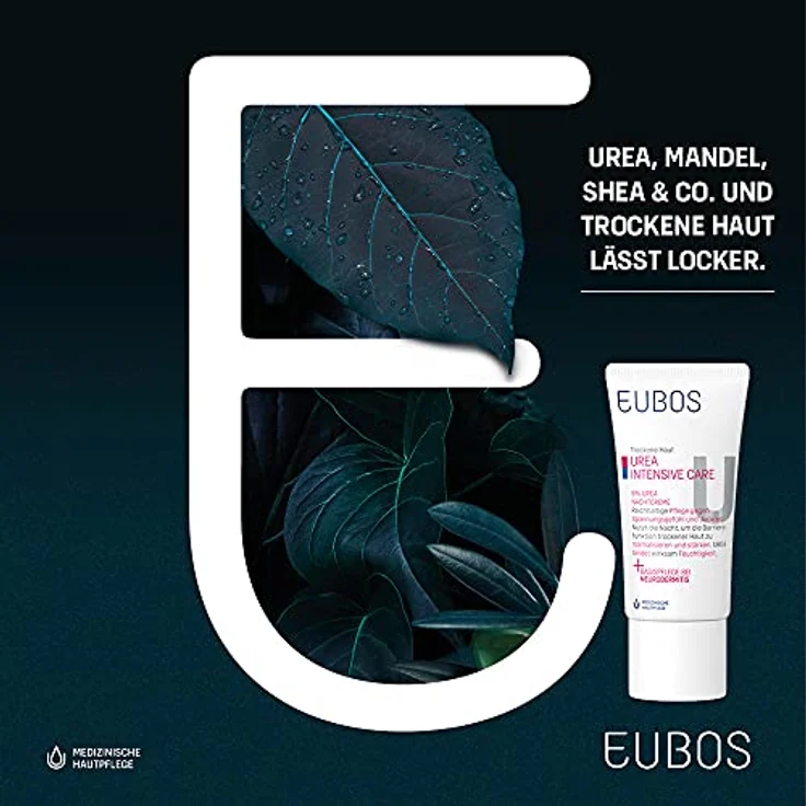 Eubos 5% UREA Nachtcreme 50ml für trockene Haut | Verbesserung der Hydratationsfähigkeit | Spezial-Pflegecreme – Bild 2