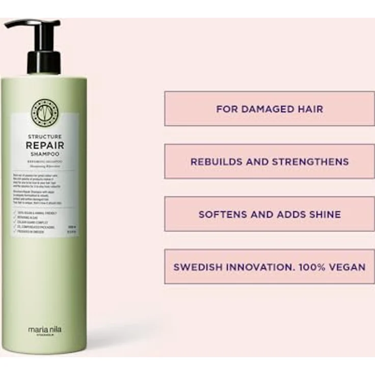 Maria Nila Structure Repair Shampoo 1000 ml – Bild 2