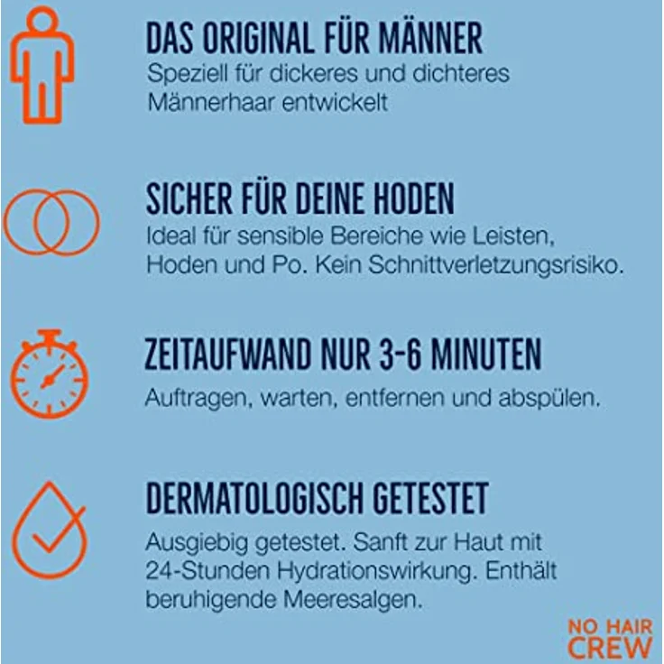 No Hair Crew Intimate Enthaarungscreme 100 ml – Bild 4