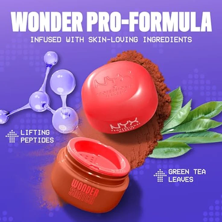 NYX Professional Makeup Wonder Snatch Konturenpuder, 6 g, Farbton 08 Cacao Craze, mattes Finish und langanhaltende Fixierung – Bild 4