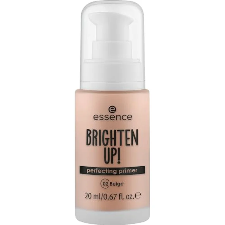 essence BRIGHTEN UP! Perfecting Primer, flüssiger Make-up Primer in 02 Beige, 20 ml, vegan und glättend – Bild 2