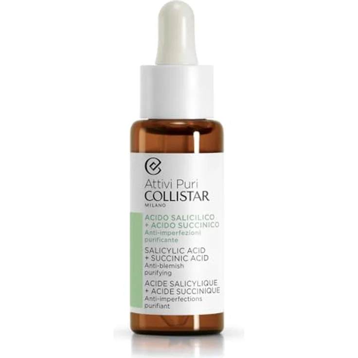 Collistar Attivi Puri Salicylic Acid + Succinic Acid Gesichtscreme, 30 ml - Einfache Bedienung, Flexible Gestaltung, Langlebigkeit – Bild 1