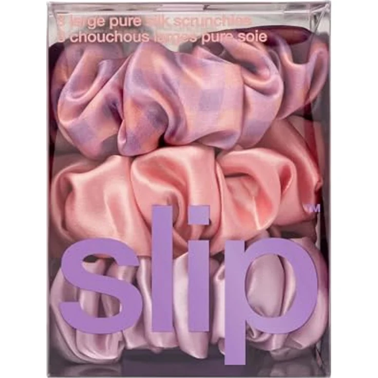 SLIP Große Haargummis aus reiner Seide, Anti-Falten- und Bruchschutz-Design, Belleflower: in Iris, Wildblume und Rose – Bild 5
