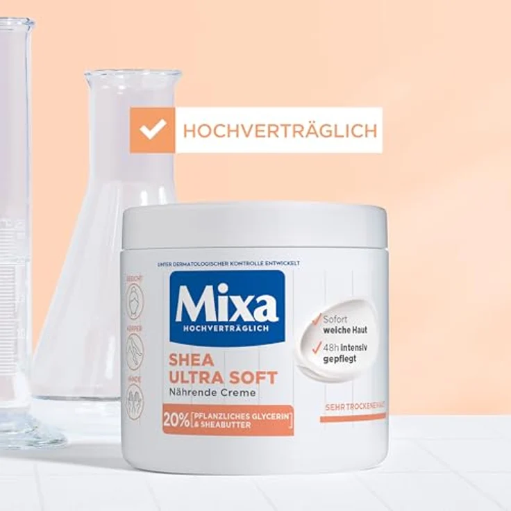 Mixa Shea Intensive Nährende Creme Bodylotion 400 ml – Bild 5