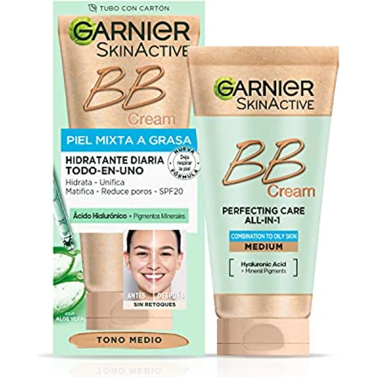 SKINACTIVE BB CREAM piel mixta a grasa SPF25 medium 50 ml – Bild 1