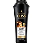 Gliss Shampoo Ultimate Repair (250 ml), Haarshampoo für stark geschädigtes Haar, Keratin Shampoo repariert Haarschäden und füllt den Keratinbestand wieder auf