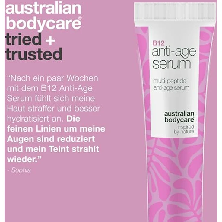 Australian Bodycare B12 Gesichtsserum, 30 ml, festigend mit intensiver Feuchtigkeitspflege und Hautverjüngung – Bild 5