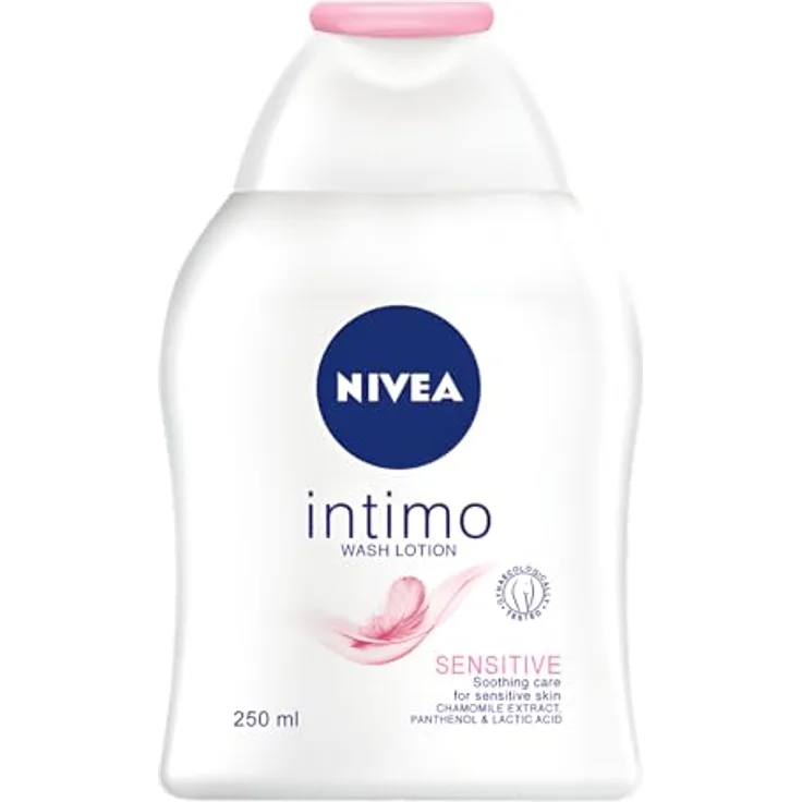 NIVEA Intimo liquid soap Sensitive skin in Intimate Areas Gentle Formula With Lactic Acid Maintains The Natural Ph Level With Chamomile Extract And Panthenol 250ml (Pack of 3)