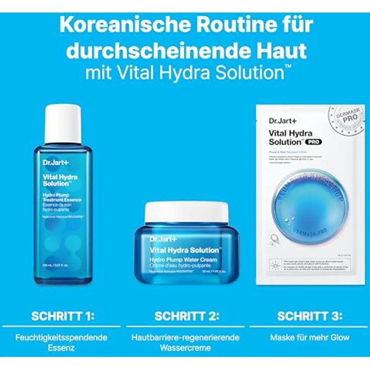 Dr. Jart+ Vital Hydra Solutionâ„¢ Intensive Hydration Mask, intensive feuchtigkeitsspendende Tuchmaske, 26 g – Bild 8