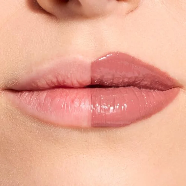 Revolution Pout Lip Gloss, Hochglänzendes Lippen-Gloss mit Hyaluronsäure & Vitamin E, Vegan & Tierversuchsfrei, 3g, Creme Brulee Mauve – Bild 4