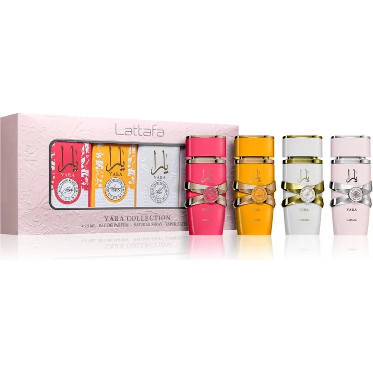 Lattafa Yara Collection Set, Damen-Duftset mit 4x5 ml Eau de Parfum Miniaturen für abwechslungsreiche Duftakzente
