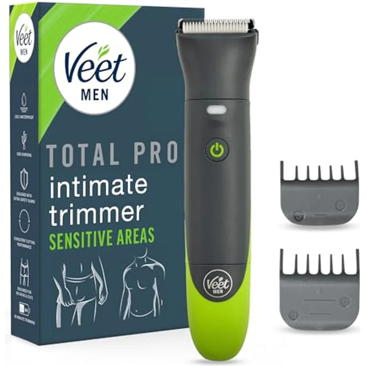 Veet Total Pro Intim-Trimmer, Elektrorasierer für präzise Körperpflege in empfindlichen Bereichen – Bild 1