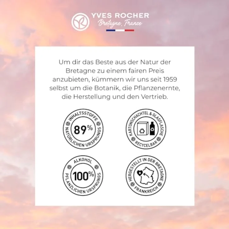 Yves Rocher Pleines Nature, Eau de Parfum Matin Blanc, Ein sonniger Start in den Tag, 100ml Zerstäuber – Bild 5