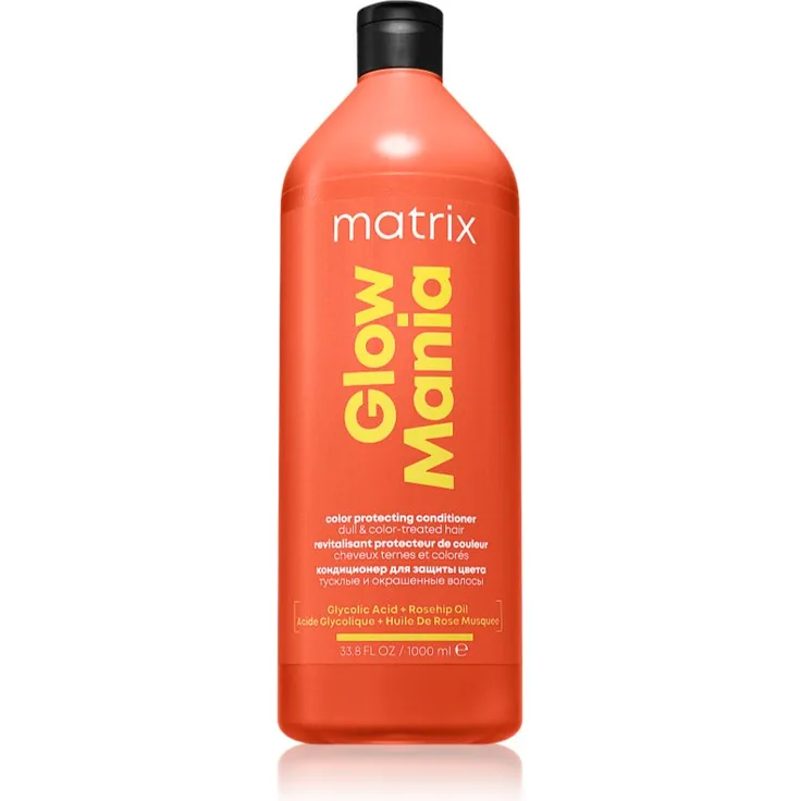 Matrix Glow Mania Conditioner für gefärbtes Haar, 1000 ml, pflegende Haarspülung für Damen