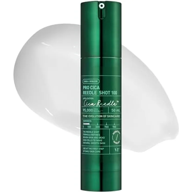 VT Cosmetics Pro Cica Gesichtsserum mit 100% Centella Asiatica, Microneedling-Technologie, 50 ml